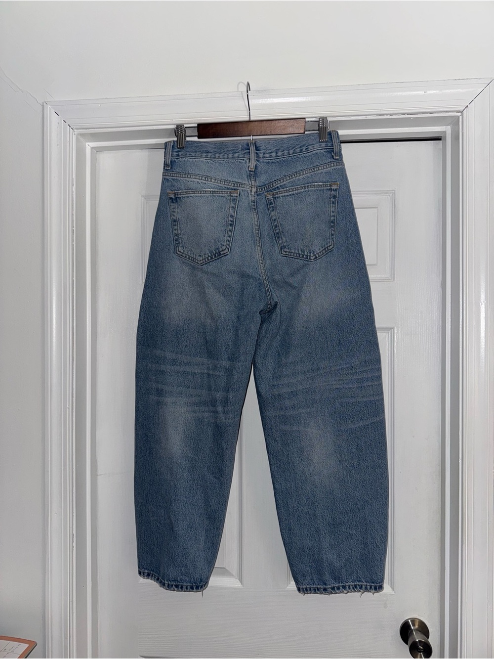 Zara Barrel Light Wash Jeans 4 - Picture 6 of 8